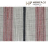 Trafalgar Stripe Fire by Roth & Tompkins Designer Fabric