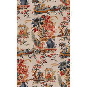 Le Lac Red/Blue by Brunschwig & Fils Designer Fabric