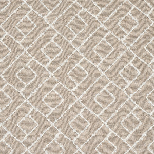 Durant Embroidery Natural 80130 by Schumacher Designer Fabric