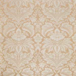 Damask Pierre Sand by Brunschwig & Fils Designer Fabric