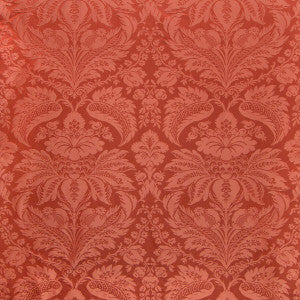 Damask Pierre Pepper Red by Brunschwig & Fils Designer Fabric