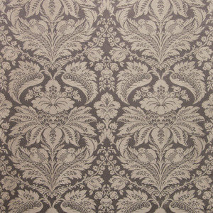 Damask Pierre Charcoal by Brunschwig & Fils Designer Fabric
