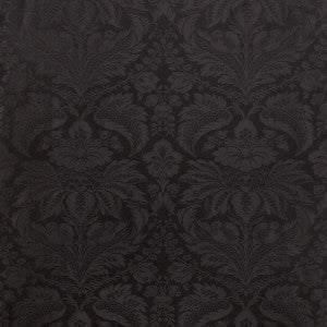Damask Pierre Black by Brunschwig & Fils Designer Fabric
