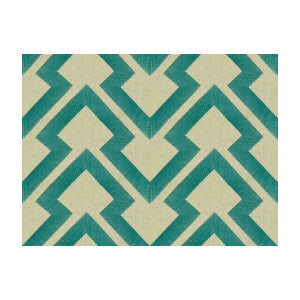Lightning Bolt Turquoise by Brunschwig & Fils Designer Fabric