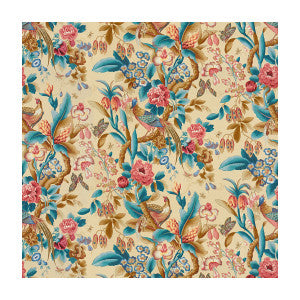 Les Faisans Creme by Brunschwig & Fils Designer Fabric