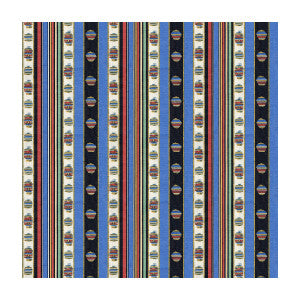 Rayure Moire Bleu by Brunschwig & Fils Designer Fabric