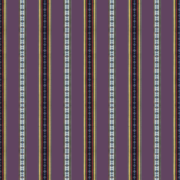 Rayure Broderie Aubergine by Brunschwig & Fils Fabric Brunschwig & Fils Fabric Rayure Broderie AubergineFabric MADELEINE CASTAING COTTON - 100% France </p><p>Repeat: H: 13.78, V: 1.77 51.18 - Fabric Carolina -