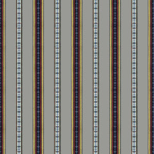 Rayure Broderie Gris by Brunschwig & Fils Designer Fabric