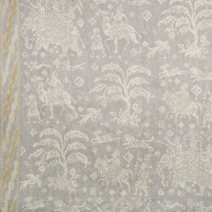 Aralam Print Flint/Rye by Brunschwig & Fils Designer Fabric