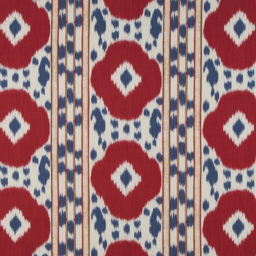 Varkala Print Red/Blue by Brunschwig & Fils Fabric Brunschwig & Fils Fabric Varkala Print Red/BlueFabric CAPE COMORIN LINEN - 57%;COTTON - 43% Italy </p><p>Repeat: H: 35.62548, V: 16.51254 53.54066 - Fabric Carolina -