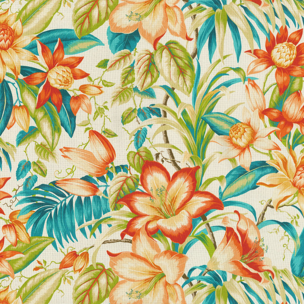 Tbo Botanical Glo Tiger Lily 801660 by Tommy Bahama Designer Fabric Tbo Dec'16 100% Spun Polyester see sample see sample Horizontal: 27.00 inches and Vertical: 25.25 inches V 54 inches - Swanky Fabrics -