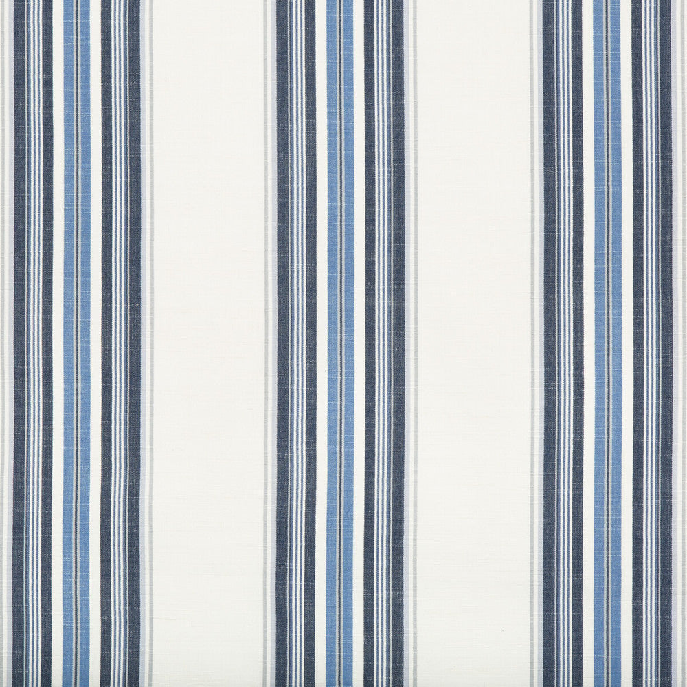 Verdon Stripe Indigo/Sky by Brunschwig & Fils Fabric Brunschwig & Fils Fabric Verdon Stripe Indigo/SkyFabric DURANCE COTTON - 100% India </p><p>Repeat: H: 7.5, V: 0 53 - Fabric Carolina -