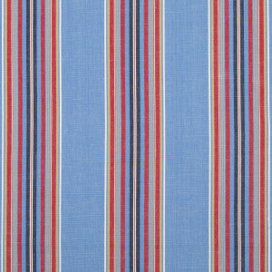 Verdon Stripe Blue/Red by Brunschwig & Fils Designer Fabric