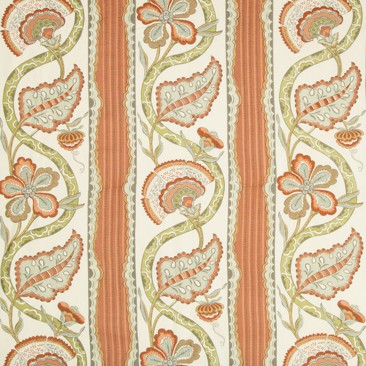 Gautier Print Pumpkin by Brunschwig & Fils Fabric Brunschwig & Fils Fabric Gautier Print PumpkinFabric LE PARNASSE COTTON - 100% India </p><p>Repeat: H: 26.5, V: 33.5 53 - Fabric Carolina -