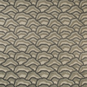 Les Rizieres Emb Silver/Charcoal by Brunschwig & Fils Designer Fabric