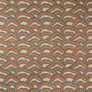 Les Rizieres Emb Rust/Grey by Brunschwig & Fils Designer Fabric