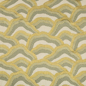 Les Rizieres Emb Citron by Brunschwig & Fils Designer Fabric