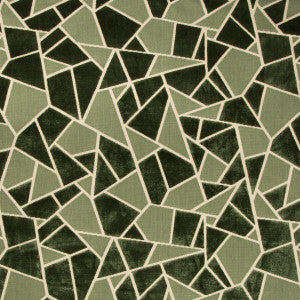 La Tortue Velvet Green by Brunschwig & Fils Designer Fabric