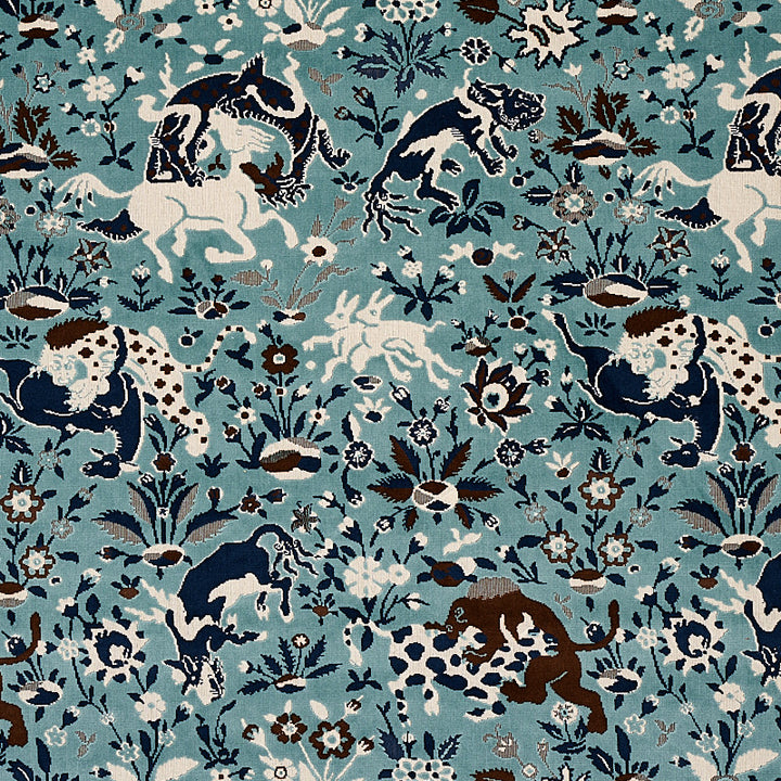 Saint Ambrose Velvet Cadet 80171 by Schumacher Designer Fabric CUT & PATTERNED VELVETS COTTON 89% POLYESTER 11% BELGIUM </p><p>Repeat: Horizontal: 27" (68CM) and Vertical: 36" (92CM) 55 - Swanky Fabrics -