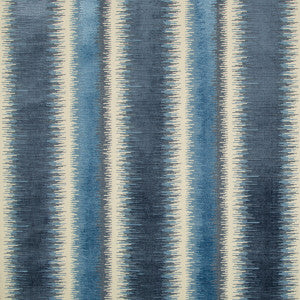 Bromo Velvet Blue by Brunschwig & Fils Designer Fabric