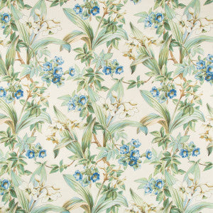 Daffodil And Vine Blue by Brunschwig & Fils Designer Fabric