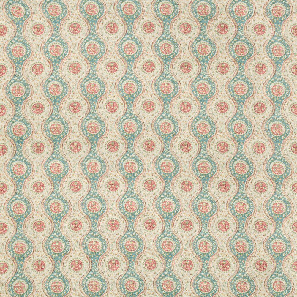 Nadari Print Teal/Rose by Brunschwig & Fils Fabric Brunschwig & Fils Fabric Nadari Print Teal/RoseFabric FOLIO FRANCAIS COTTON - 90%;LINEN - 10% United Kingdom </p><p>Repeat: H: 6.75, V: 7.48 54 - Fabric Carolina -