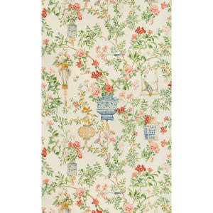 Jardin Fleuri Print Ivory by Brunschwig & Fils Designer Fabric
