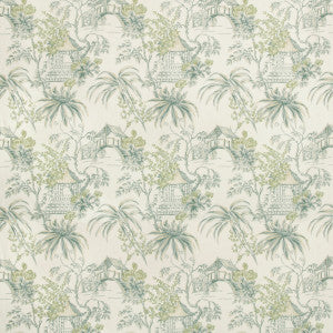 Tongli Print Lagoon by Brunschwig & Fils Designer Fabric