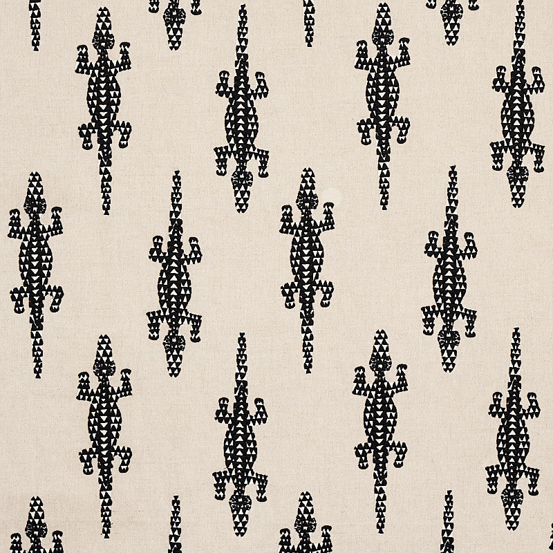 Baracoa Black 80200 by Schumacher Fabric Schumacher Fabric Baracoa Black 80200Fabric LINEN 37% INDIA </p><p>Repeat: H: HORZ. 23 3/5" (60CM), V: VERT. 15 3/4" (40CM) 52 - Fabric Carolina -