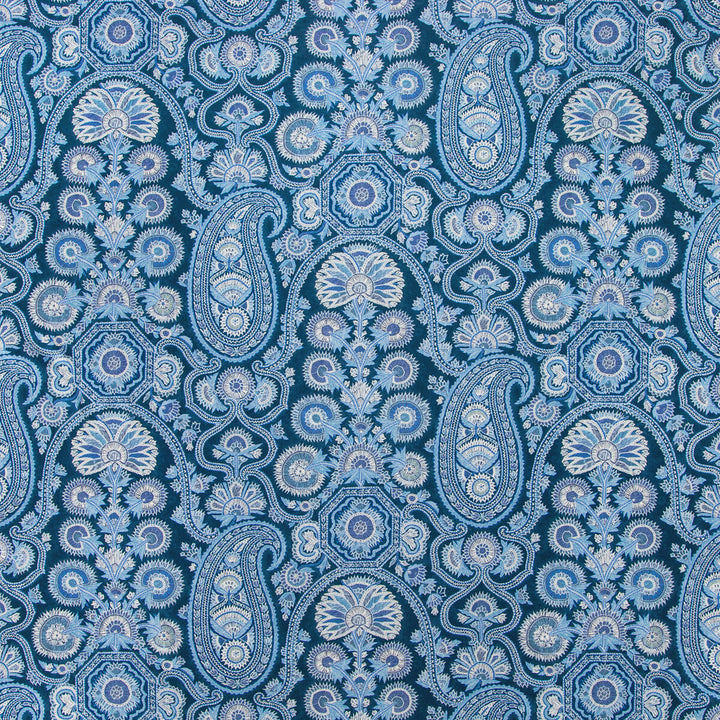 Saraya Print Indigo by Brunschwig & Fils Fabric Brunschwig & Fils Fabric Saraya Print IndigoFabric GRAND BAZAAR COTTON - 100% United Kingdom </p><p>Repeat: H: 18, V: 24.89 54 - Fabric Carolina -