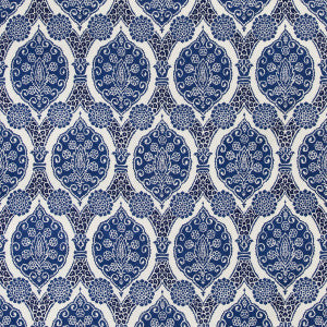 Sufera Print Indigo by Brunschwig & Fils Designer Fabric