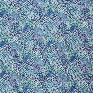 Katibi Print Turquoise by Brunschwig & Fils Designer Fabric