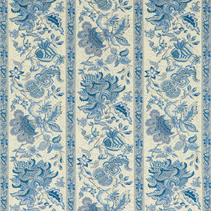 Montflours Print Blue by Brunschwig & Fils Designer Fabric