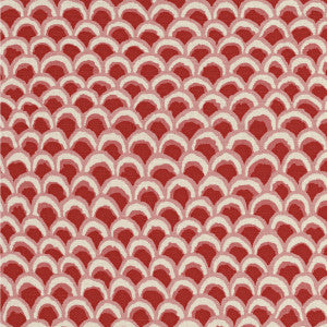 Pave Ii Print Red by Brunschwig & Fils Designer Fabric