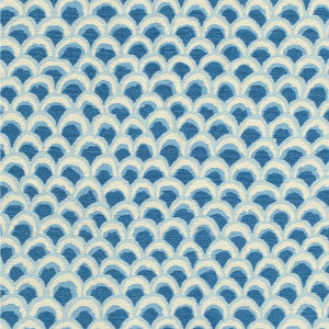 Pave Ii Print Blue by Brunschwig & Fils Designer Fabric