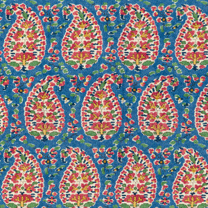 Rougier Print Blue/Red by Brunschwig & Fils Designer Fabric