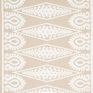 Seema Ivory On Natural 80211 by Schumacher Designer Fabric