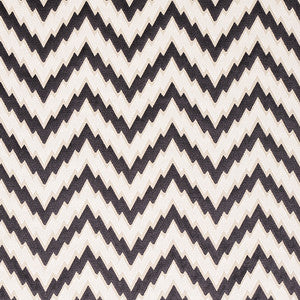 Florentine Chevron Velvet Black 80220 by Schumacher Designer Fabric