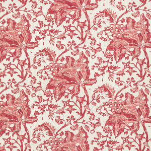 Weymouth Print Red by Brunschwig & Fils Designer Fabric