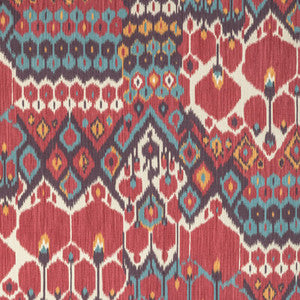 Bonnieux Print Berry/Aqua by Brunschwig & Fils Designer Fabric