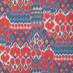 Bonnieux Print Red/Blue by Brunschwig & Fils Designer Fabric