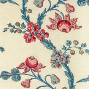 Le Brun Print Raspberry by Brunschwig & Fils Designer Fabric