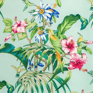 Anima Print Aqua by Brunschwig & Fils Designer Fabric