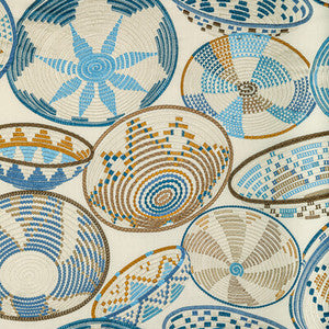 Bendi Emb Blue by Brunschwig & Fils Designer Fabric