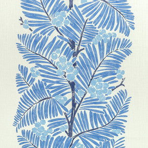 Palmar Print Blue by Brunschwig & Fils Designer Fabric