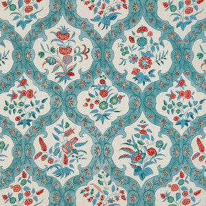 Ventoux Print Teal/Rose 8023102.353.0 By Brunschwig & Fils Designer Fabric