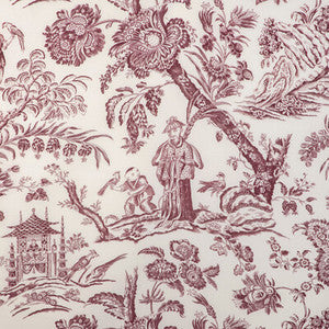 Marcel Print Aubergine 8023104.10.0 By Brunschwig & Fils Designer Fabric