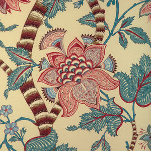 Cadenet Print Beige/Teal 8023105.1635.0 By Brunschwig & Fils Designer Fabric