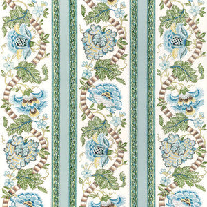 Lauris Print Aqua/Leaf 8023106.353.0 By Brunschwig & Fils Designer Fabric