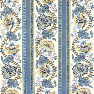 Lauris Print Blue/Gold 8023106.54.0 By Brunschwig & Fils Designer Fabric